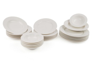Set farfurii servire, 24 bucati Villa-Servisa Alb 22x22x2 cm - Img 5