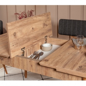 Set Masa si Scaune 4 Piese Vina 1053 Atlantic Pine-Antracit - Img 13