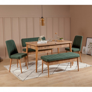 Set Masa si Scaune 5 Piese Vina 107 Atlantic Pine-Green - Img 1