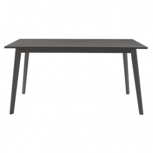 Set Masa si Scaune Benson-Toto 7 Piese Gri Rustic 150x90x75 cm - Img 3
