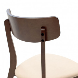Set Masa si Scaune Benson-Toto 7 Piese Nuc Inchis - Bej 150x90x75 cm - Img 5