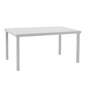 Set Masa si Scaune de Exterior, 7 Piese, Model Kliton-Raven, Alb, 150x80x74 cm - Img 5