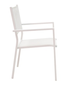 Set Masa si Scaune de Exterior, 7 Piese, Model Nares-Moly, Natural/Alb, 180x90x72.5 cm - Img 8