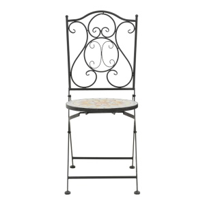 Set masă și scaune Sellis, 3 piese, negru - Img 6