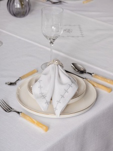 Set pentru masa, 8 Piese Model Pera White - Img 3