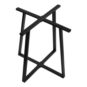 Suport blat masa bar Mulbe I, negru, 50x50x90 cm