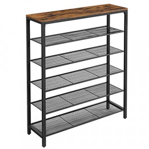 Suport pantofi Model Kole, Negru, 100x30x110 cm - Img 6