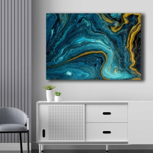 Tablou 70100NISC Albastru 70x100 cm - Img 2