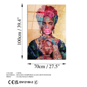 Tablou din sticlă temperată UV Multicolor 70x100 cm - Img 7