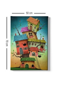 Tablou Kanvas Multicolor 50x70x3 cm - Img 3