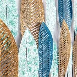 Tablou metalic Bilge Multicolor 115x3x60 cm - Img 5