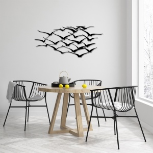 Tablou metalic Herd Negru 120x55 cm - Img 2