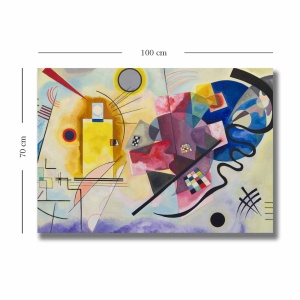 Tablou Rainbow Horizon Multicolor 70x100 cm - Img 3