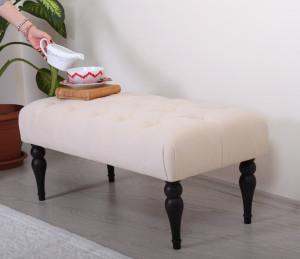 Taburet bancuta Soltani Bej 50x20 cm - Img 3