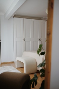 Taburet Nu Alb 106x45x46 cm - Img 3