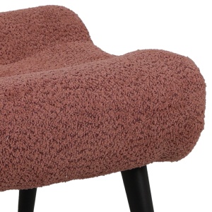 Taburet Silla, roz prăfuit, 68x58x40 cm - Img 3