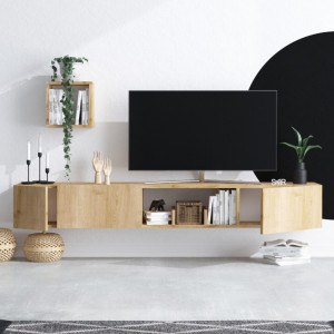 Ansamblu Comoda TV Avior Sapphire Oak - Img 2