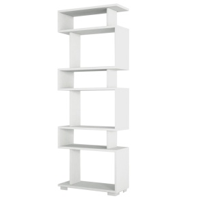 Bibliotecă Blok Alb 60x165x19.5 cm - Img 3