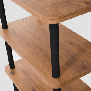 Biblioteca Salvador, Model Step, Negru/Natur - Img 2