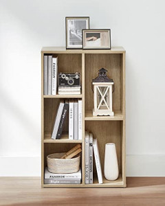 Biblioteca Vasagle, Model Sonny, 80x50x24 cm, Natur - Img 7