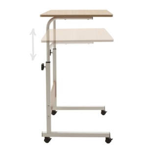 Birou ajustabil Pako World, model Piper, 60x69-90x40 cm, Stejar/AlB - Img 3