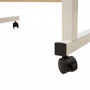 Birou ajustabil Pako World, model Piper, 60x69-90x40 cm, Stejar/Alb - Img 7