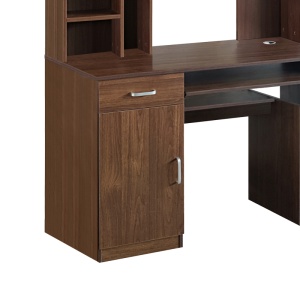 Birou cu biblioteca Model Novelty, Nuc, 120x55x182 cm - Img 3