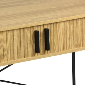 Birou Model Scandi, Natur/Negru, 120x60x76.5 cm - Img 4