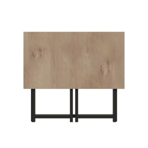 Birou Thox, stejar/negru, 80x50x72 cm - Img 3