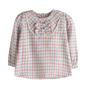 Bluza bebe in carouri Newness - Img 1