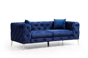 Canapea 2 locuri Como Bleumarin 197x70x90 cm - Img 6