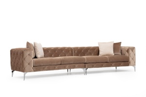 Canapea 4 locuri Como Crem 344x90x72 cm - Img 5