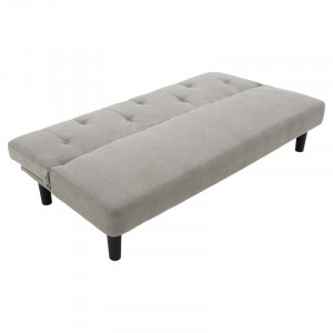 Canapea extensibila Breathe material textil gri 167x77x73 cm - Img 4