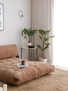 Canapea extensibilă cu 2 locuri Fold Maro 120x79x75 cm - Img 5