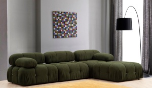 Canapea modulară cu 1 loc Model Bubble O1, Verde - Img 2