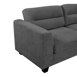 Coltar Camile, antracit, 270x174x95 cm - Img 4