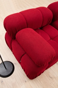 Colțar modular Bubble Rosu 288x190x75 cm - Img 3