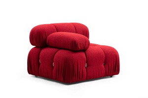 Colțar modular Bubble Rosu 288x190x75 cm - Img 11