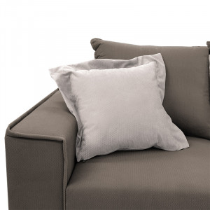 Coltar reversibil Fabulous material culoare mocha - crem240x165x95cm - Img 4