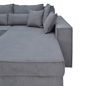 Coltar Reversibil Venzie, gri, 283x214x83 cm - Img 6