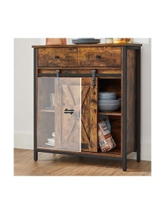 Comoda Model Allen, Maro rustic/Negru, 70x30x80 cm - Img 3