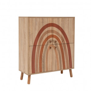 Comoda Model Iris, Multicolor, 95x36x111 cm - Img 6