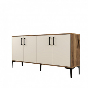 Comoda Model Kiev, Nuc/Crem, 160x35x78 cm - Img 6