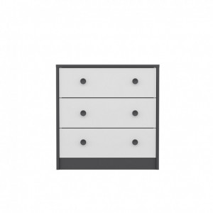 Comoda Model Life, Antracit/Alb, 72x42x74 cm - Img 4