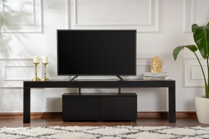 Comoda TV Model Enclave, Lemn Negru - Img 2