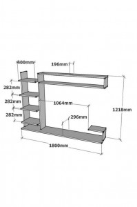Comoda TV Noble - Sapphire, Antracit - Img 4