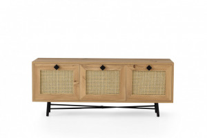 Comoda TV Salvador, Model Alcazar, 140x60x40 cm, Stejar - Img 3