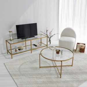 Comoda TV Salvador, Model Basic, 130x45x40 cm, Stejar - Img 3