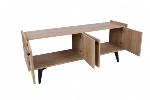 Comoda TV Salvador, Model Hanoi, 150x40x62 cm, Stejar - Img 3