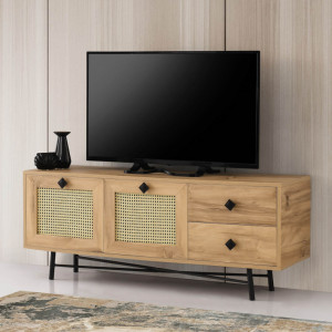 Comoda TV Salvador, Model Hapsiyas, 140x60x40 cm, Nuc - Img 2